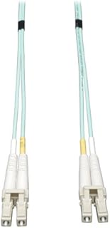 Tripp Lite N820-12M 10Gb Duplex Multimode 50/125 OM3 LSZH Fiber Cable LC, Aqua