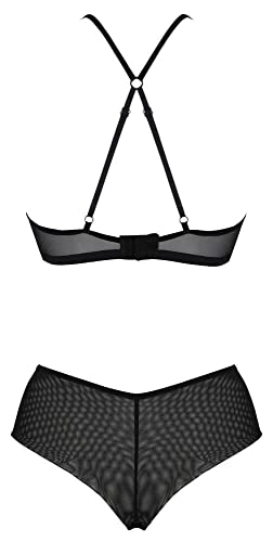 Bikini noir Passion taille unique le maillot de bain triangle ajustable