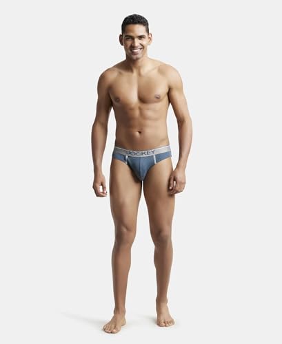 Image of Jockey 8044 Men's Super Combed Cotton Rib Solid Brief with Ultrasoft Waistband