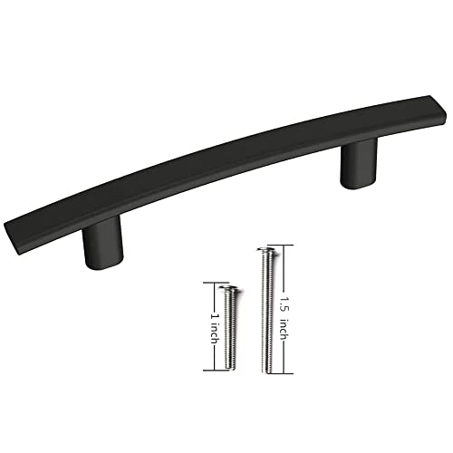 10 Pack Aviano Modern Curved Subtle Arch Handle Pull (5-1/4 Inch) For Kitchen Cupboard Door, Bedroom Dresser Drawer, Wardrobe And Office Furniture Hardware #TOP1