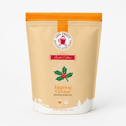 Eggnog Creme Drink Mix, 4 lb Bag | Java Frost Blended Frappe, Coffee & Latte Beverage Powder