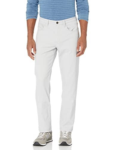 Amazon Essentials Men's Skinny Fit 5-Pocket Comfort Stretch Chino Pants, Light Grey, 34W x 30L - image 1