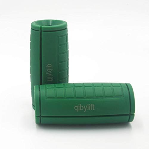 qibylift Pull Up Bar Thick Bar Adapter, Weight Grips Bar Fit for Standard Barbell - Dumbell Handles, Silicone Rubber Barbell Grips for Weight Lifting Cable Attachments & Fitness Training