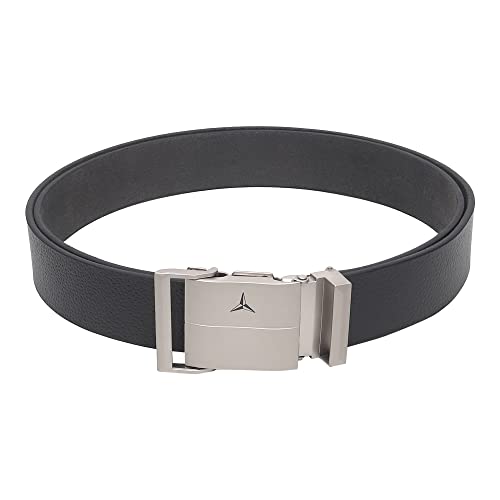 Image of Men's Formal Genuine Leather Auto-lock Adjustable Belt (JAFA-37-BL)