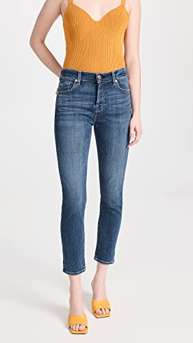 7 For All Mankind Women's Josefina Slim Boyfriend Jeans, Broken Twill Vanity, Blue, 232