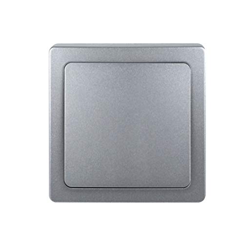 Debflex Interruttore Va e Vient - Presa Elettrica Standard Extra Piatta - Interruttore a Parete - Gamma Blok - Va e Arriva in Alluminio