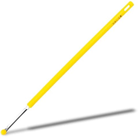 Seki Japan Egg Mix Stick, Egg Yolk and White Strring Stainless Steel Blade, Chalaza Removal Parts, with Safety Cover Yellow Cover
