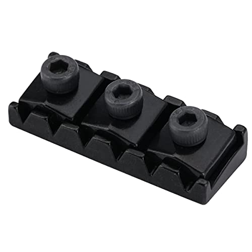 Musiclily Pro 42mm Steel Guitar R2 Locking Nut String Lock for Floyd Rose Tremolo Bridge Electric Guitar, Black - Image 4