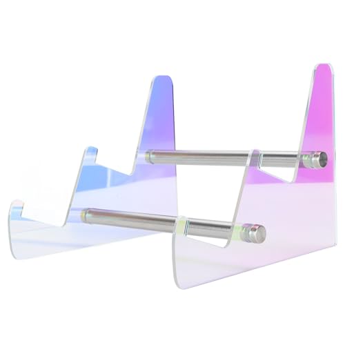 Keyboard Display Stand, Acrylic Mechanical Computer Stand Shelf Mechanical Keyboard Holder Removable Keyboards Storage Holder Tray for Office (Double Layer)