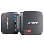 ACEMAGIC Mini PC, AMD Ryzen 5 7430U (6C/12T, jusqu'à 4,3 GHz), 16Go LPDDR4 512Go M.2 2280 SSD Mini Ordinateur de Bureau BT 5.2/WiFi 6/Type-C/W11 Pro/4K UHD, Mini Tour PC avec VESA pour école/Bureau