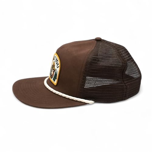Image of AMERICAN NEEDLE Smokey The Bear Patch Unisex Adjustable Snapback Baseball Hat