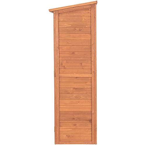 Leisure Season MCS5137 Multi Compartment Storage Cabinet - Brown - Indoor and Outdoor Shed for Garden, Patio, Shed, Backyard, Front Porch, Garage - Tool Organizer and Furniture with Shelves, Cabinets - Thumbnail 6