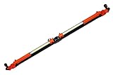 K Tool International XD5039C Folding Under Hood LED Work Light for Garages, Repair Shops, and DIY, Rechargeable, Telescoping 49' - 78', Aluminum, 3.7V, Detachable Lights, 750-1500 Lumens, Orange/Black