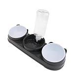 Bothyi 3 in 1 Cat Bowl Set Pet Feeding Bowls Automatic Feeder with Water Dispenser Wet and Dry Food Bowl Bowls for Kitten, Gray