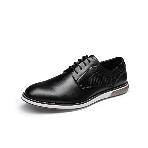 Bruno Marc Men's Plain Toe Oxford Shoes Business Formal Derby Dress Sneakers