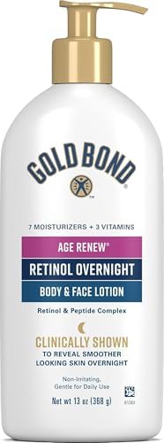 Gold Bond Age Renew Retinol Overnight Body & Face Lotion, 13 Oz