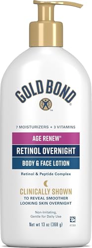 Best Body Lotion for Dry Skin Dermatologist Recommended: 12 Expert-Approved Solutions That Actually Work 14 Gold Bond Age Renew Retinol Overnight Body & Face Lotion, 13 Oz