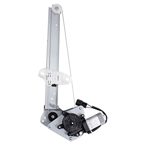 Image of TRQ Rear Right Power Window Regulator & Motor Assembly Passenger Side Compatible with 2012-2015 Honda Civic