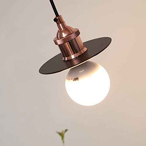 Lámpara de techo colgante E27 en color negro para pasillo 5