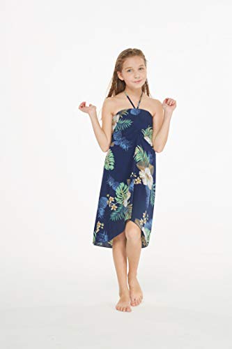 Girl Hawaiian Halter Dress in Pineapple Garden4
