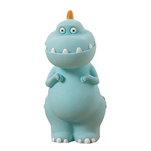 BESTonZON 2 Piezas De Dinosaurio Alcancía Decoración De Escritorio De Oficina Regalo De Cumpleaños para Niños Pequeños Contenedor Grande Animales De Peluche Esponjosos Alcancía Azul Juego