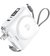 Amazon | Philips(フィリップス) モバイルバッテリー コンセント一体型