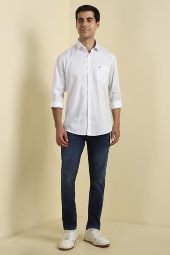 Image of Allen Solly Men Cotton Blend Regular Fit Shirt