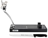 Arcos Accesorios - Pack Soporte Jamonero + Cuchillo Jamonero + Funda Jamón - Color Negro