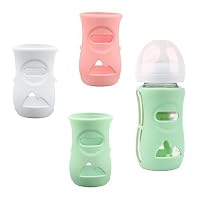 3er-Pack Avent Silikonhülle für Babyflaschen aus Naturglas bruchsicherer Babyflaschenhalter kompatibel mit 8-Unzen-Babyflaschen aus Naturglas BPA-frei
