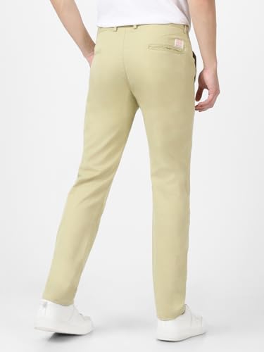 Image of Urbano Fashion Men's Cotton Light Weight Non-Stretch Slim Fit Casual Trousers