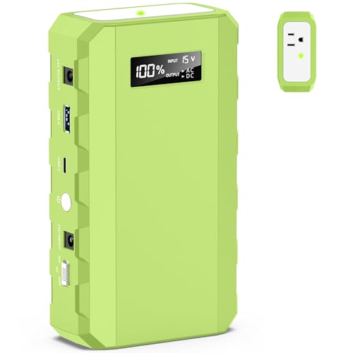 Apowking Power Bank with AC Outlet,65W Portable Laptop Battery Bank Fast Charging,88.8Wh/24000mah