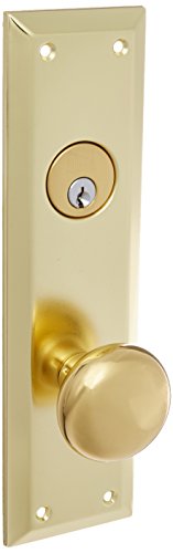 Guard Security Gotham Heavy Duty Mortise Screw On Lockset (Right Hand, Polished Brass)