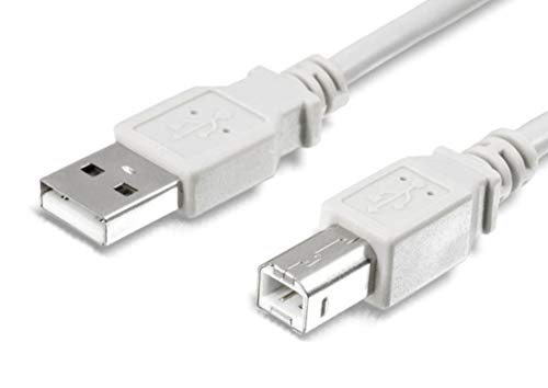PC24 Shop & Service USB Drucker Kabel A/B | USB Druckerkabel | USB Anschlusskabel | USB Verbindungskabel | USB Kabel A-Stecker auf USB Kabel B-Stecker | Stecker A auf B (auch Druckerkabel), USB 2.0, Länge 1,8m, Farbe Grau Cover