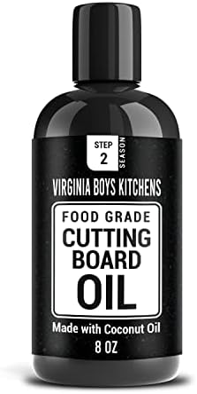 Virginia Boys Kitchens (Original - Orange and Rosemary 8oz) - All Natural Wood Seasoning Oil (240ml Bottle)
