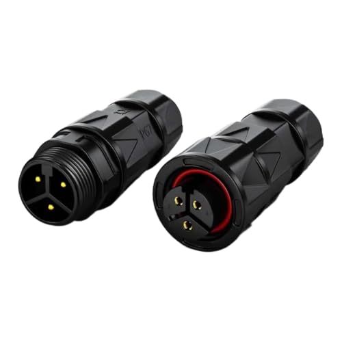 Conector de cable industrial M19 4P de 20A sin soldadura y a tornillo 2