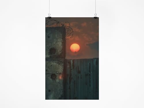 Poster Portraits Gaza pour comprendre l'histoire - Tableau mur de séparation 21 * 30 CM