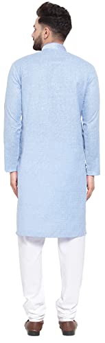 Maple Clothing Men's Kurta Pajama Cotton Self Design Indian Evening Dress4