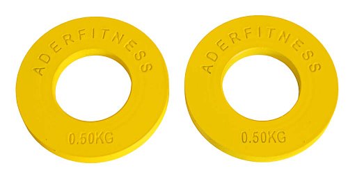 Ader Sporting Goods Olympic Fractional Plates Pair- .5 Kg Yellow