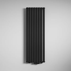 mai & mai radiateur à eau chaude mural chauffage central 180x61cm radiateur gris noir vertical en acier double couche fv