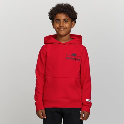 New Balance Boys Graphic Hoodie, Cotton Blend Fleece Sweatshirt, Sizes 4-16 - image 2