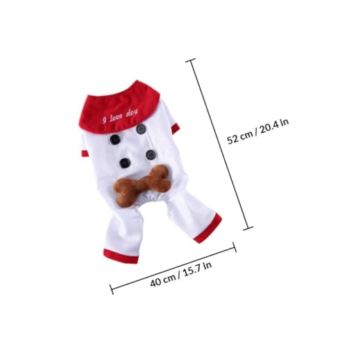 Disfraz para perro Halloween tamaño XL SEWACC blanco miniatura 2