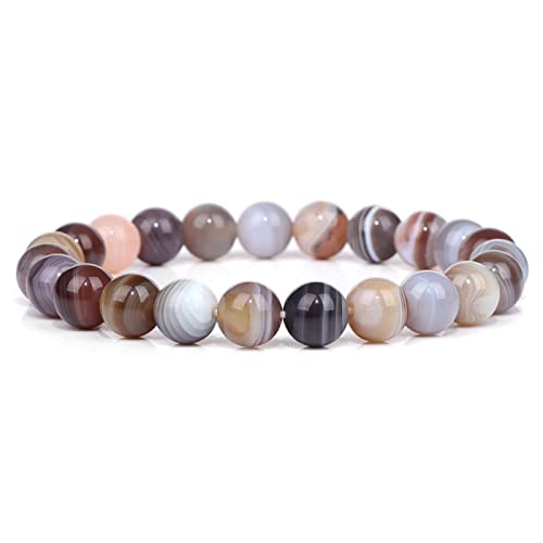 Bracelet en améthyste de 8 mm idéal pour vos séances de méditation et de relaxation à la maison