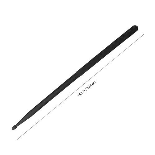 Baquetas para práctica de batería, con agarre antideslizante, material nailon, color negro miniatura 5
