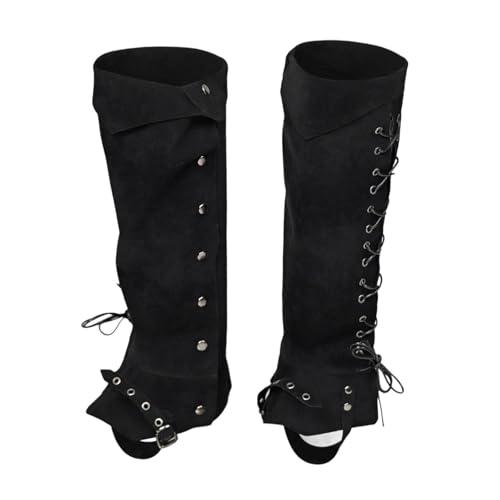 Couvre-bottes de pirate guêtres médiévales pour halloween et cosplay