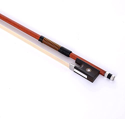 Amzz Premium 4/4 Violin Bow - Octagonal Brazilwood Stick With Ebony Frog And Mongolian Horse Hair For Smooth Performance #TOP4