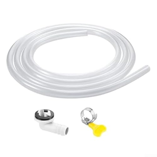 wenyouya Kit de conector de tubo de drenaje de aire acondicionado para un drenaje eficiente del agua con manguera de condensado y anillo de metal para varias unidades de aire acondicionado (traje de