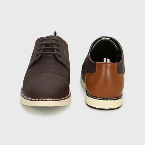 Image of Centrino Derby Formal Shoes for Men | Shoes for Man Stylish | Lace-Up with Cushioned Insole | Lightweight Comfortable Leather | Mens Formal Shoes for Office Business & Professional Wear | Daily Outings (6569)