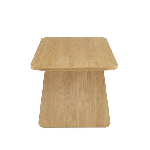 Table basse LANGO effet chêne BAÏTA meuble salon bois clair - 7