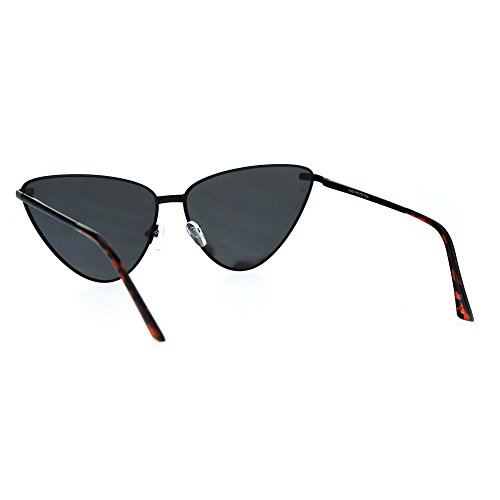 PASTL Womens Sunglasses Wide Metal Cateye Frame Spring Hinge Mirror Lens3