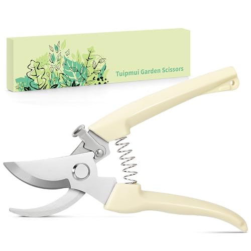 Tijeras de podar con acero inoxidable afilado para jardín